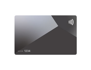 Apple Card, front, Apple logo in top left, cardholder name in middle left Marisa Robertson, card chip in middle right