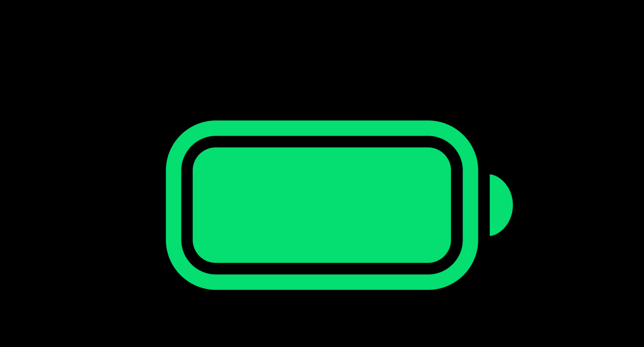 Ícone de bateria carregada