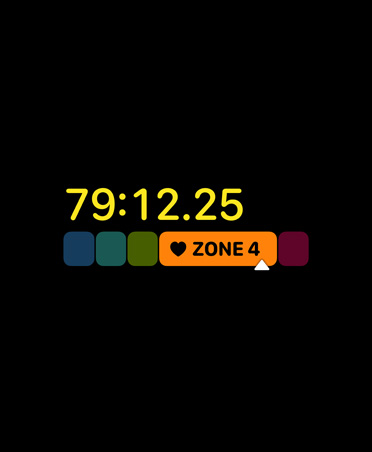 App Treino com métricas de zonas de potência e um treino na zona 4